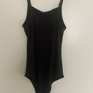 Wild Fable Black Ribbed Bodysuit